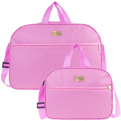 Imagem de Kit 2 Bolsas Mala Maternidade Bebe Várias Cores Menina Menino