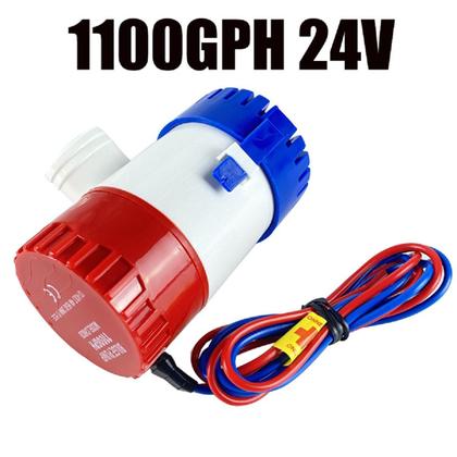 Imagem de Kit 2 Bomba de Porão Elétrica + Boia Interruptora Automática Náutica Embarcação Barco Lancha 12v ou 24v 750ghp e 1100gph