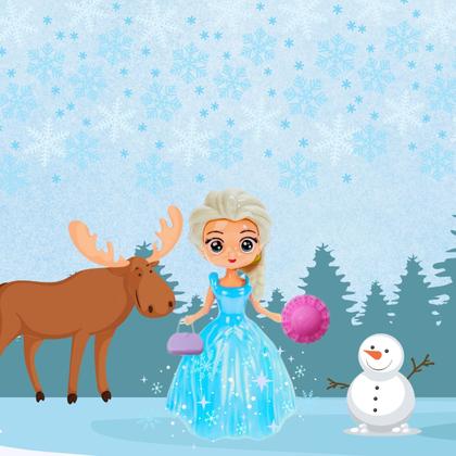 Imagem de Kit 2 Bonecas casa dos sonhos brinquedo infantil na cartela com roupinha lembrancinha festa menina