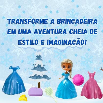 Imagem de Kit 2 Bonecas casa dos sonhos brinquedo infantil na cartela com roupinha lembrancinha festa menina