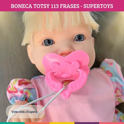 Imagem de Kit 2 Bonecas Totsy Fala 113 Frases Rosto Realista Supertoys