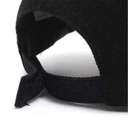 Imagem de Kit 2 Bonés Chapeu Bombeta Ajustável Liso Aba Curva Preto