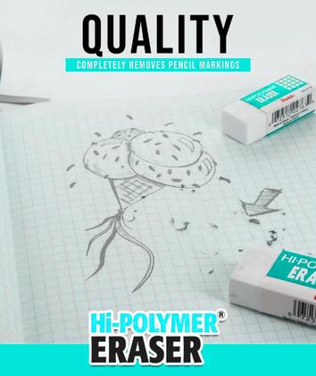 Imagem de Kit 2 Borrachas Pentel Hi-polymer Soft Profissional Pequena