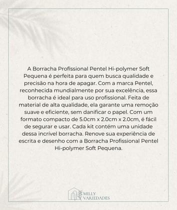 Imagem de Kit 2 Borrachas Pentel Hi-polymer Soft Profissional Pequena