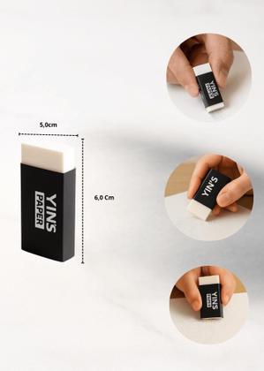 Imagem de Kit 2 Borrachas Yins HB  Brancas, Compactas e Eficientes