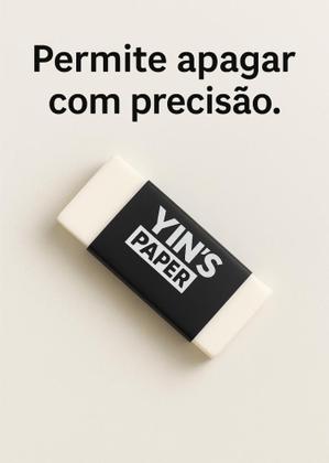 Imagem de Kit 2 Borrachas Yins HB  Brancas, Compactas e Eficientes