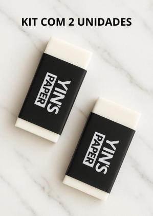 Imagem de Kit 2 Borrachas Yins HB  Brancas, Compactas e Eficientes