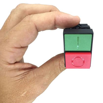 Imagem de Kit 2 Botão de Comando Duplo Liga e Desliga de Pulso 1na+1nf EL8425