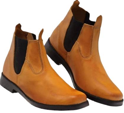 Imagem de Kit 2 Botinas em Couro 100% Legítimo Com Sola de Borracha Costurada e Colada