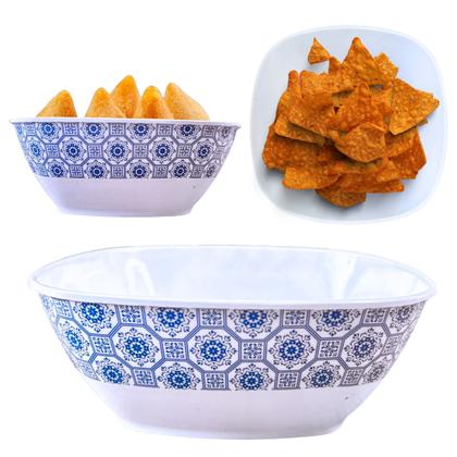 Imagem de Kit 2 Bowl Tigela Melamina Quadrada 1200ml Saladeira 1,2L