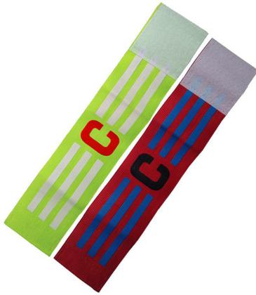 Imagem de Kit 2 Braçadeiras Faixa de Capitão Elástica de Futebol