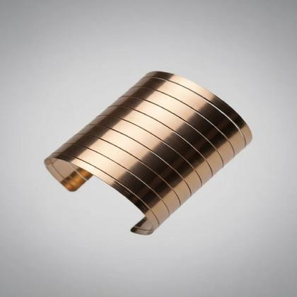 Imagem de Kit 2 braceletes metal deus grega egipcia deusa dourado