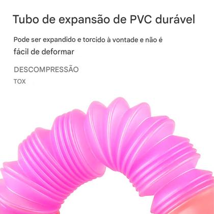 Imagem de Kit 2 Brinquedo Dinossauro tubos telescópicos Stress Diy