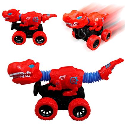 Imagem de Kit 2 Brinquedo Dinossauro tubos telescópicos Stress Diy