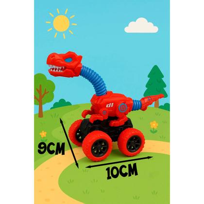 Imagem de Kit 2 Brinquedo Dinossauro tubos telescópicos Stress Diy