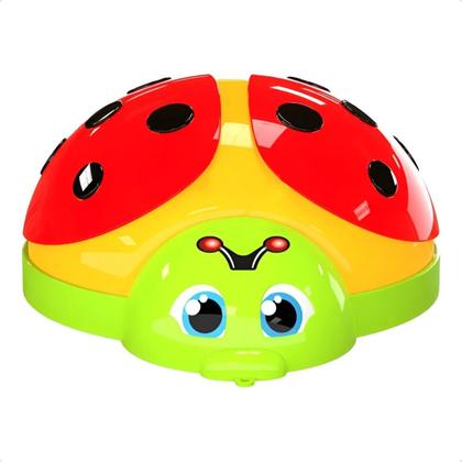 Imagem de Kit 2 Brinquedos Infantil 2em1 Interativos Bichinhos Chocalho Joaninha Presente Criança Bebê