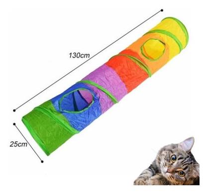 Imagem de Kit 2 Brinquedos Interativos para Gatos (Túnel + Túnel Mola Maluca)