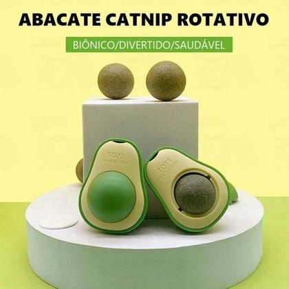 Imagem de Kit 2 Brinquedos Para Gatos Coçador Escova Canto + Abacate Catnip