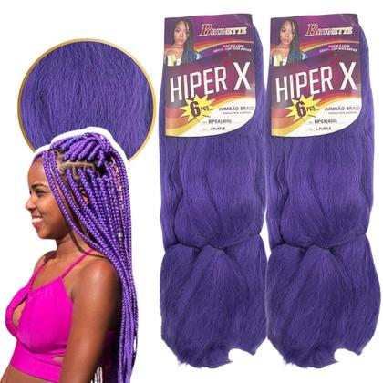 Imagem de Kit 2 Cabelo Jumbo Tranças Hiper X Jumbão Box Braid