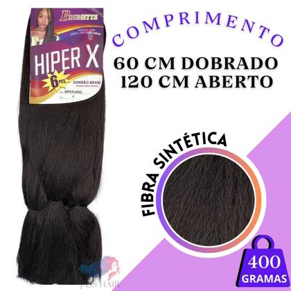 Imagem de Kit 2 Cabelo Jumbo Tranças Hiper X Jumbão Box Braid