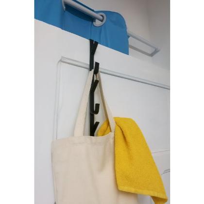 Imagem de Kit 2 Cabide Suporte Para Porta e Armários Com 7 Ganchos Pendurar Acessórios Roupas