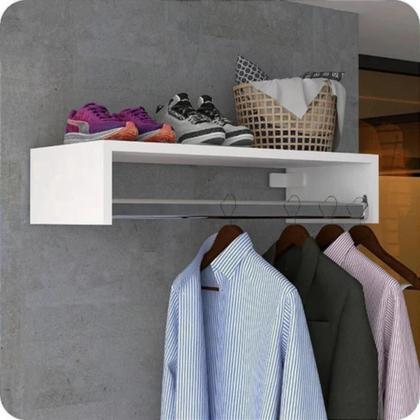 Imagem de Kit 2 Cabideiros De Parede Arara Porta Roupas Quarto Closet