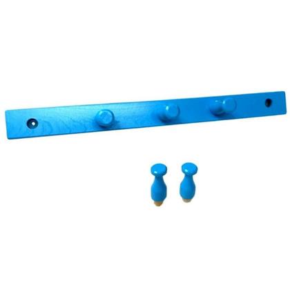 Imagem de Kit 2 Cabideiros Em Madeira Para Roupa Multiuso Para Parede Porta Fixo