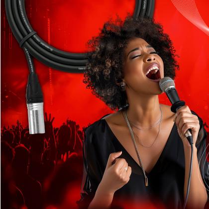 Imagem de Kit 2 Cabo De Microfone Balanceado P10 Mono Para Xlr Macho 1m Metro - Pulse Eletrolon