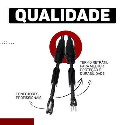 Imagem de Kit 2 Cabo De Microfone Balanceado Xlr Macho Para Xlr Femea 5m Metros - Pulse Eletrolon