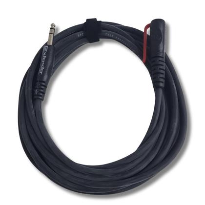 Imagem de Kit 2 Cabo Ext De Fone P10 St + P2 Fêmea 9.15M Mac Cabos