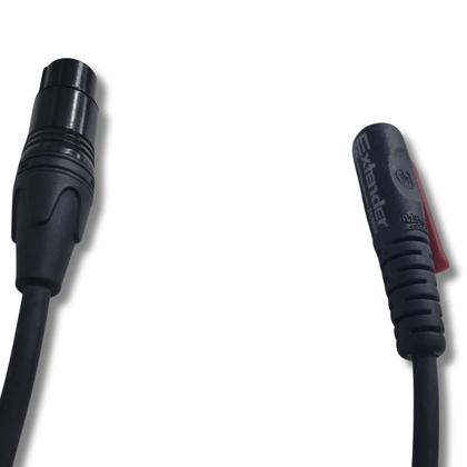 Imagem de Kit 2 Cabo Ext De Fone Xlr Fêmea + P2 Fêmea 4.57M Mac Cabos
