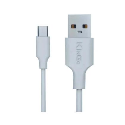 Imagem de Kit 2 Cabos Usb-C Kingo Branco 2M 2.1A Para Moto G7 Plus