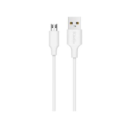 Imagem de Kit 2 Cabos Usb V8 Kingo Branco 2M 2.1A Para Moto E6 Play