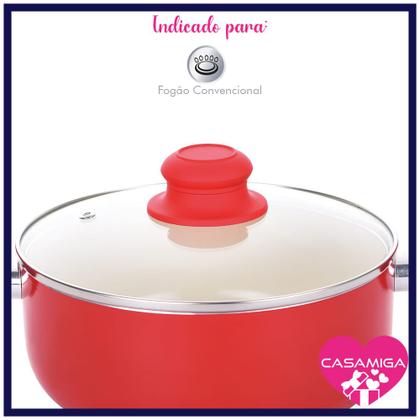 Imagem de Kit 2 Caçarolas Revestimento Cerâmico Rubi 1.8mm 24cm Class