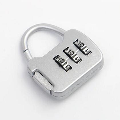 Imagem de Kit 2 Cadeados Bloqueio Por Senha 3 Digitos Coloridos Armários Mochilas