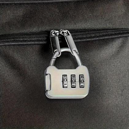 Imagem de Kit 2 Cadeados Bloqueio Por Senha 3 Digitos Coloridos Armários Mochilas