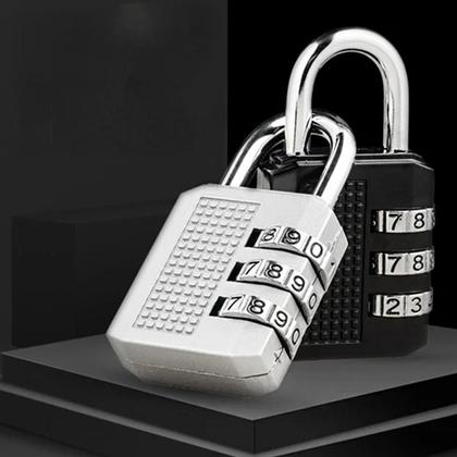 Imagem de Kit 2 Cadeados Para Proteção Com Código de combinação Número Proteção