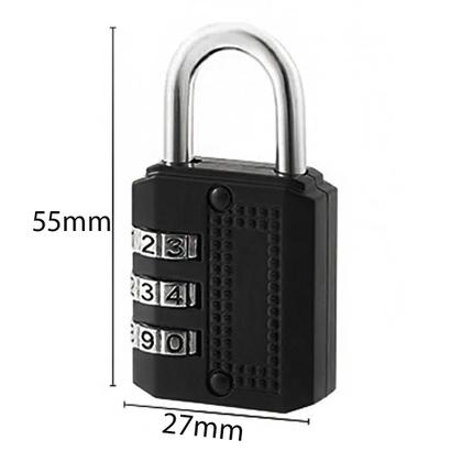 Imagem de Kit 2 Cadeados Para Proteção Com Código de combinação Número Proteção