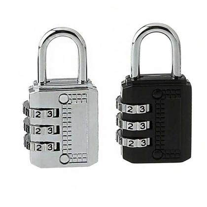 Imagem de Kit 2 Cadeados Para Proteção Com Código de combinação Número Proteção