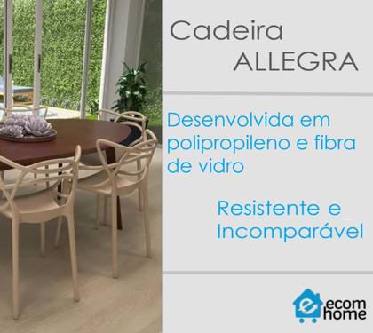 Imagem de Kit 2 Cadeira Allegra Nude Sala de Janta e Cozinha