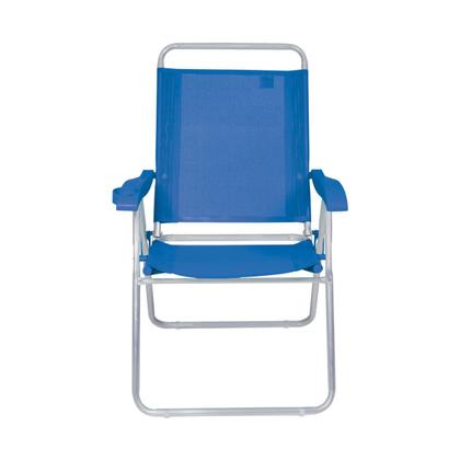 Imagem de Kit 2 Cadeira Alta Boreal Reclinável 4 Posições Alumínio Suporta 110 Kg - Mor