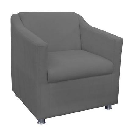 Imagem de Kit 2 Cadeira Decorativa Tila Sala Quarto Suede Cinza - Kimi Design