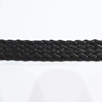 Imagem de Kit 2 Cadeira Decorativa Vinil Corda Nautica Preto Pes Madeira Pinhao Nacc