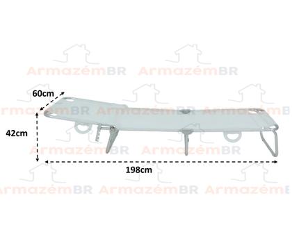 Imagem de Kit 2 Cadeira Espreguiçadeira 4 Posições Alumínio Reclinável Dobrável Praia Piscina  Belfix