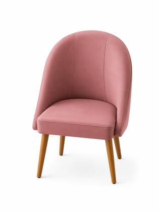 Imagem de kit 2 Cadeira Lua Decorativa Poltrona Lua Sala de Estar Salão Quarto Estética Decoração Recepção-EXTRA ROSE