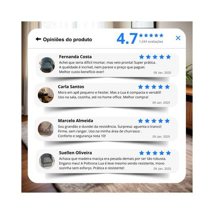 Imagem de Kit 2 Cadeira Lua Para Mesa De Jantar Cadeira Poltrona Decorativa Para Penteadeira Sala De Jantar