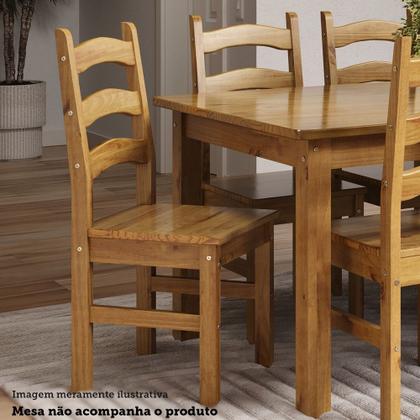 Imagem de Kit 2 Cadeiras 100% Madeira Maciça Napoli Espresso Móveis