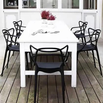 Imagem de Kit 2 Cadeiras Alegra Polipropileno Mesa Jantar Cozinha Varanda Jardim Piscina Escritório