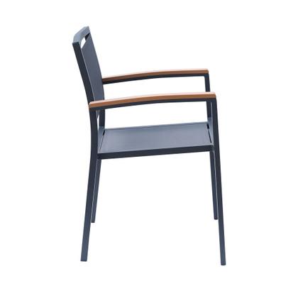 Imagem de Kit 2 Cadeiras Área Externa com Tela Mesh Mangue de Alumínio Grafite G56 - Gran Belo