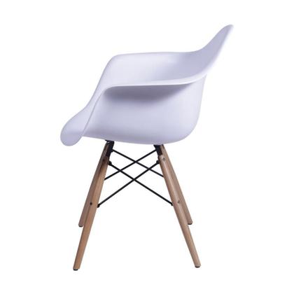 Imagem de Kit 2 Cadeiras Boxbit Dkr Eames Base Em Madeira Branca